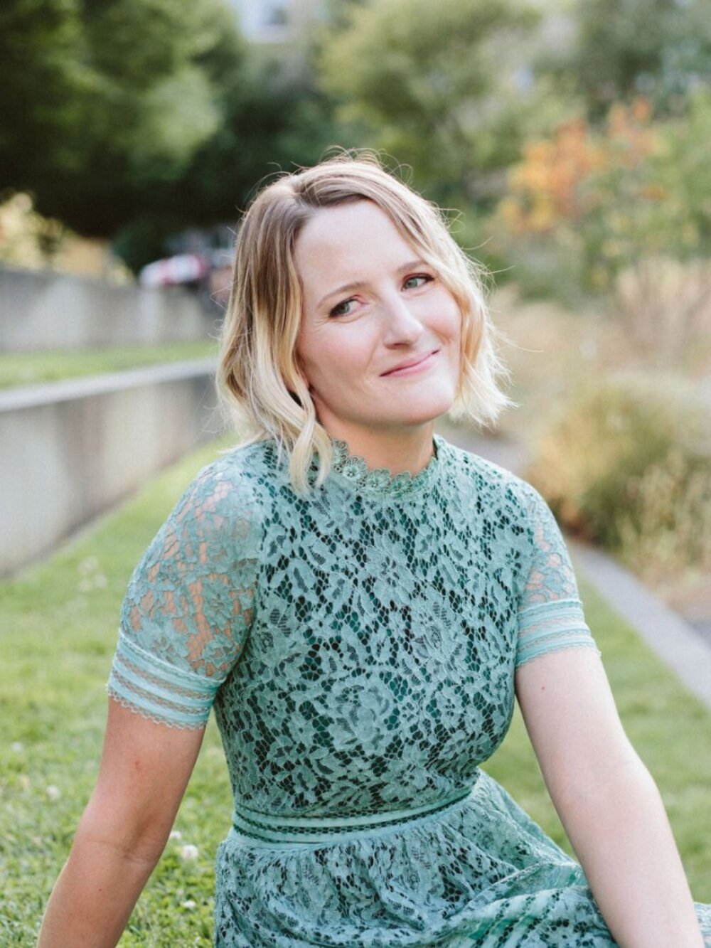 Baltic Born Lace Green Midi Wedding Guest Dress π Size S - Picture 7 of 10